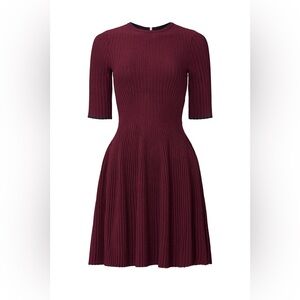 Ted Baker Renyina Tipped Sweater Skater Dress size 0 perfect condition